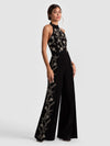GATZ EMBELLISHED JUMPSUIT-BLACK/MULTI-ALICE + OLIVIA