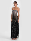 FIFI EMBELLISHED GOWN-SILVER-ALICE + OLIVIA