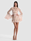ALLEGRA EMBELLISHED LACE MINI GOWN-ALICE + OLIVIA