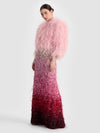 ASHTON FEATHERED SKIRT-ALICE + OLIVIA