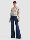 KIDMAN EMBELLISHED JACKET-TWISTING VINES OFF WHITE-ALICE + OLIVIA