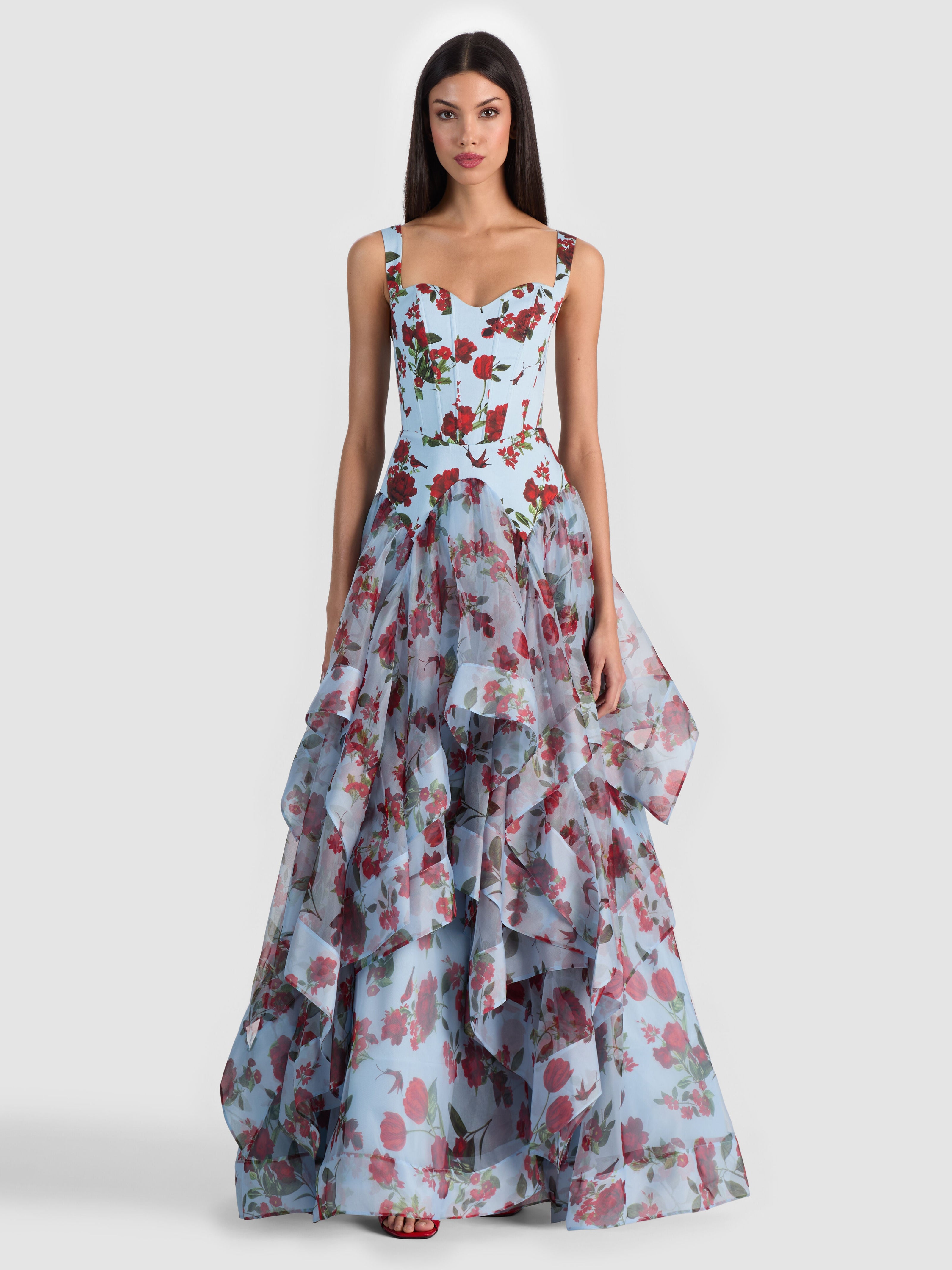 DOROTHEA PRINTED BALLGOWN-ALICE + OLIVIA