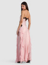 SHELBA RUFFLED GOWN-ENGLISH ROSE/BLACK-ALICE + OLIVIA