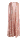 AZRIELLA EMBROIDERED MAXI GOWN CAPE-ALICE + OLIVIA
