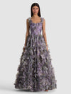 CALISSA EMBELLISHED BALLGOWN-SEA BREEZE LAVENDER-ALICE + OLIVIA