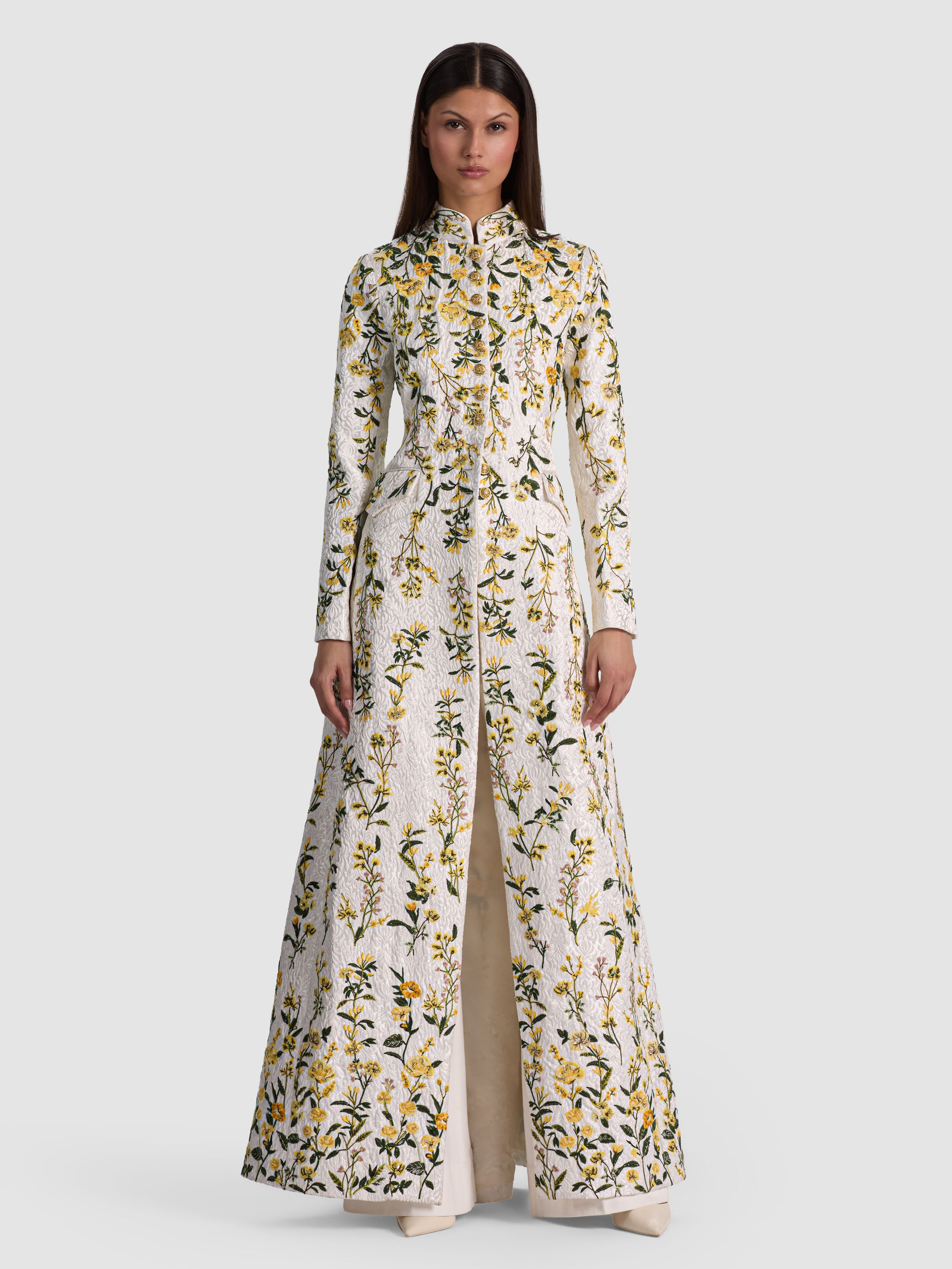 WINN EMBELLISHED LONG JACKET-ALICE + OLIVIA