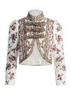 ILARIA CROPPED JACKET W RMVBL BOW-ALICE + OLIVIA