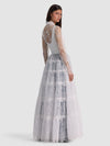 XAVIER TIERED LACE MAXI COAT-OFF WHITE-ALICE + OLIVIA