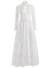 XAVIER TIERED LACE MAXI COAT-OFF WHITE-ALICE + OLIVIA