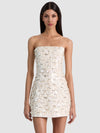 KATIA EMBROIDERED MINI GOWN-OFF WHITE MULTI-ALICE + OLIVIA