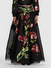 ORIANA EMBELL DROP WAIST MAXI GOWN SKIRT-SOFT TULIP BLACK-ALICE + OLIVIA