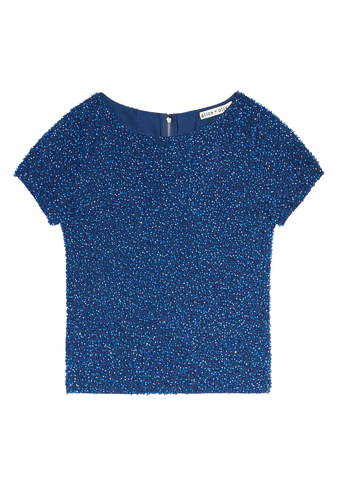 KELLI EMBELL SS TOP-ALICE + OLIVIA