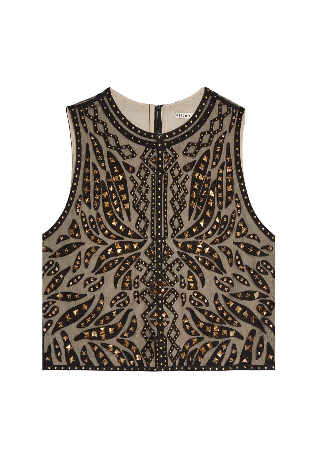 AMAL STUDDED BOXY TANK-ALICE + OLIVIA