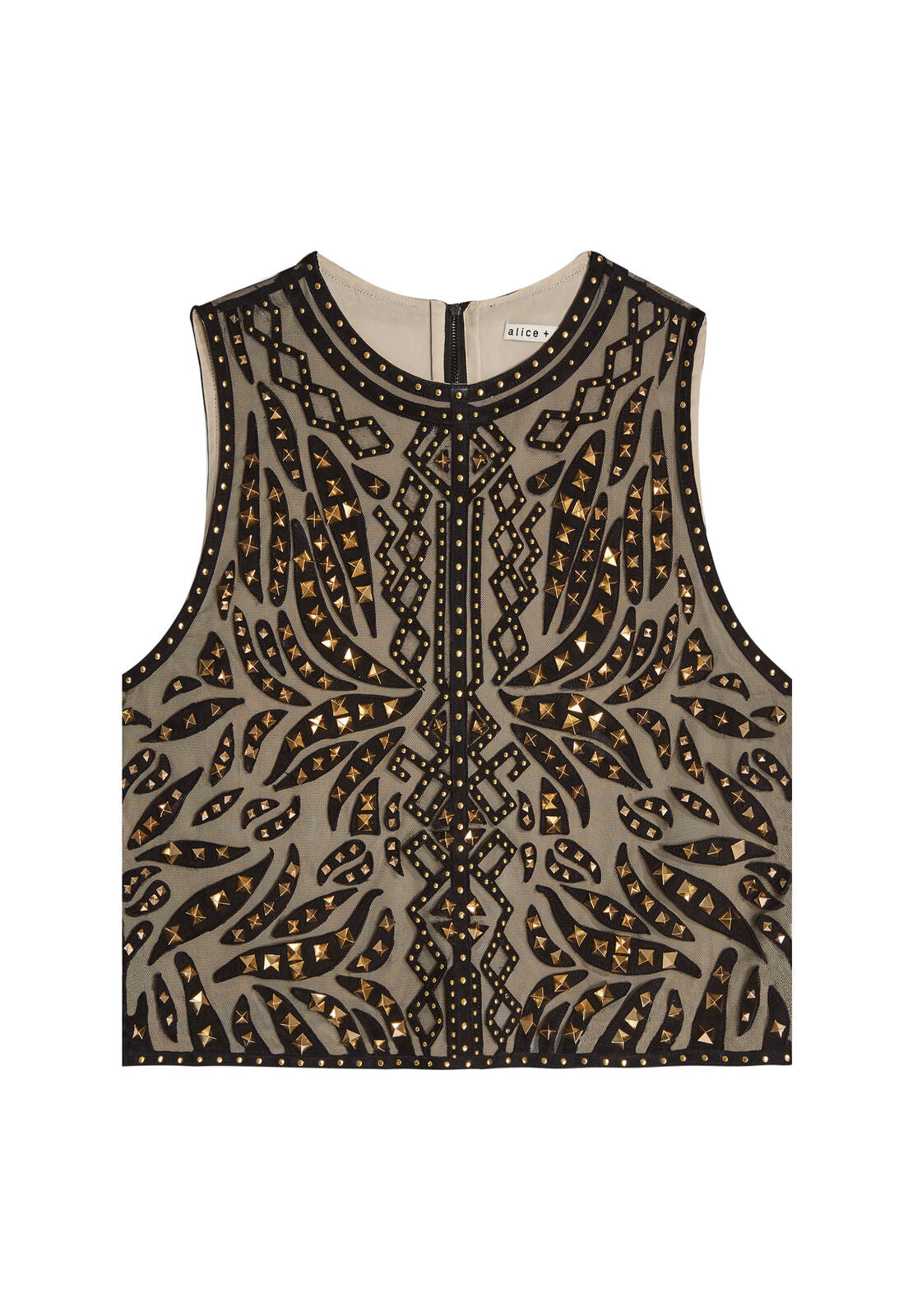 AMAL STUDDED BOXY TANK-ALICE + OLIVIA