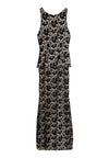 JAE PEPLUM OPEN BK GOWN-BLACK/SESAME-ALICE + OLIVIA