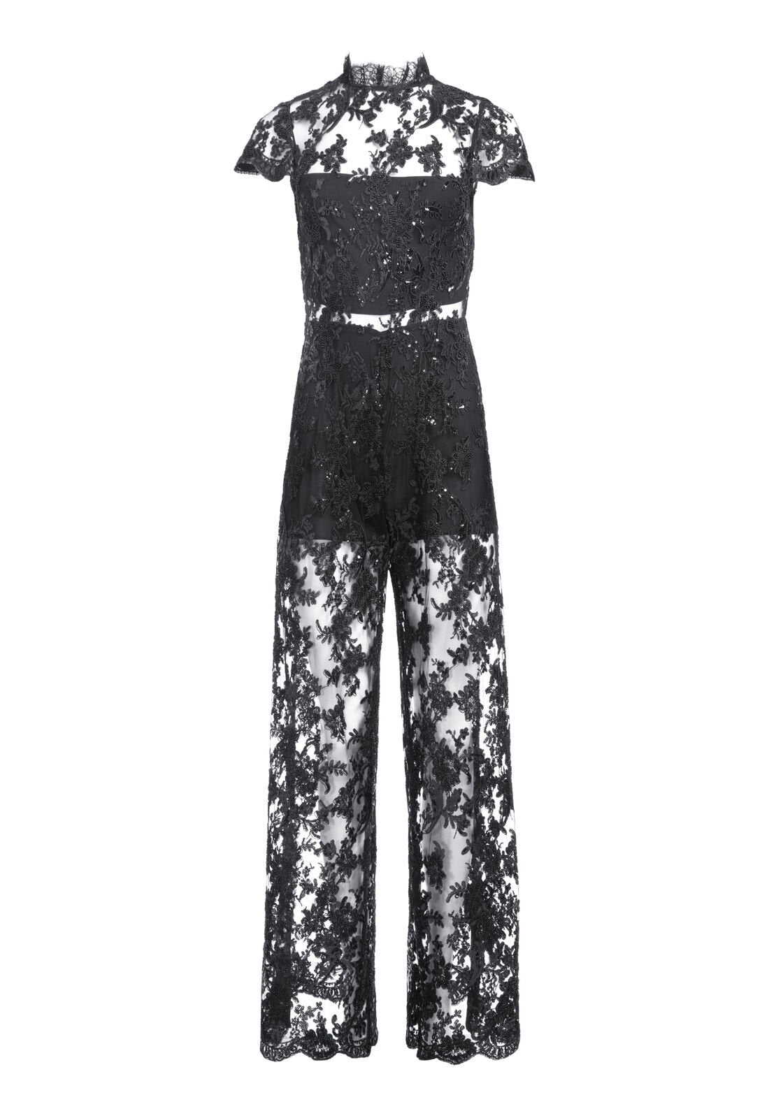 ALAINA BEADED MOCK NK SS JUMP-ALICE + OLIVIA