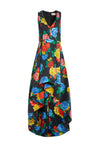 AVEENA V NECK FLARE GOWN-ALICE + OLIVIA