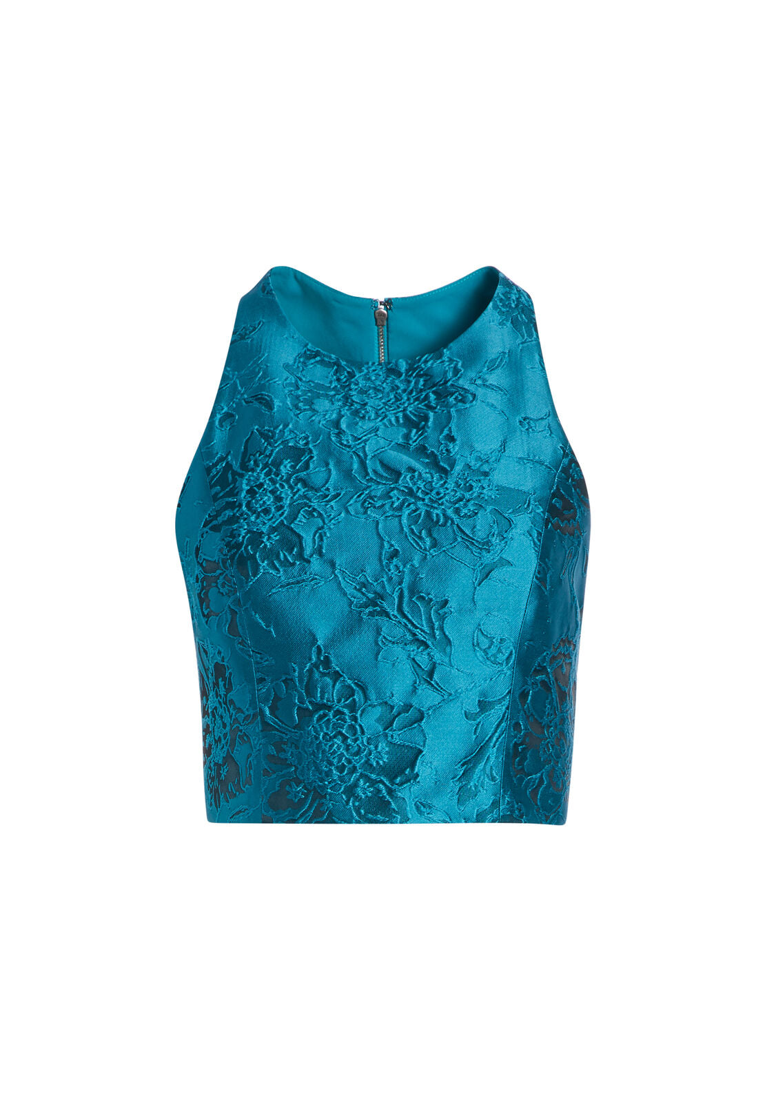 TRU RACERBACK CROP TOP-TEAL-ALICE + OLIVIA
