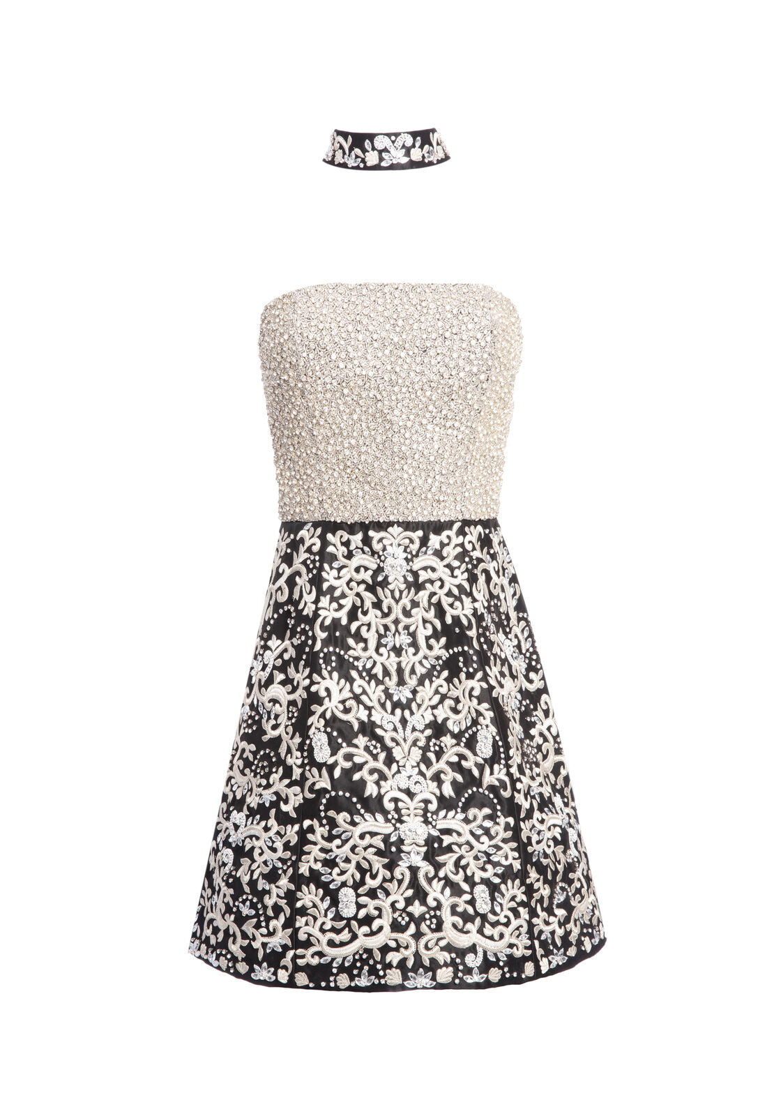 PAIGE CRYSTAL GOWN WITH CHOKER