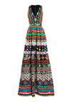 CASANDRA SEQUIN V-NECK BALL GOWN-ALICE + OLIVIA