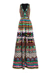 CASANDRA SEQUIN V-NECK BALL GOWN-ALICE + OLIVIA