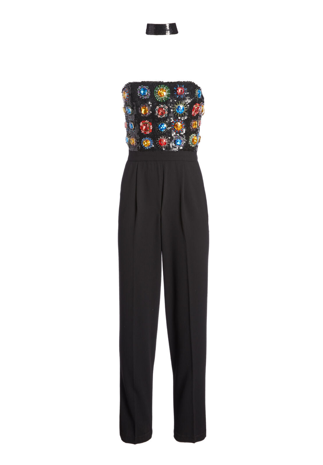 JERI JEWEL EMBELLISHED JUMPSUIT-ALICE + OLIVIA