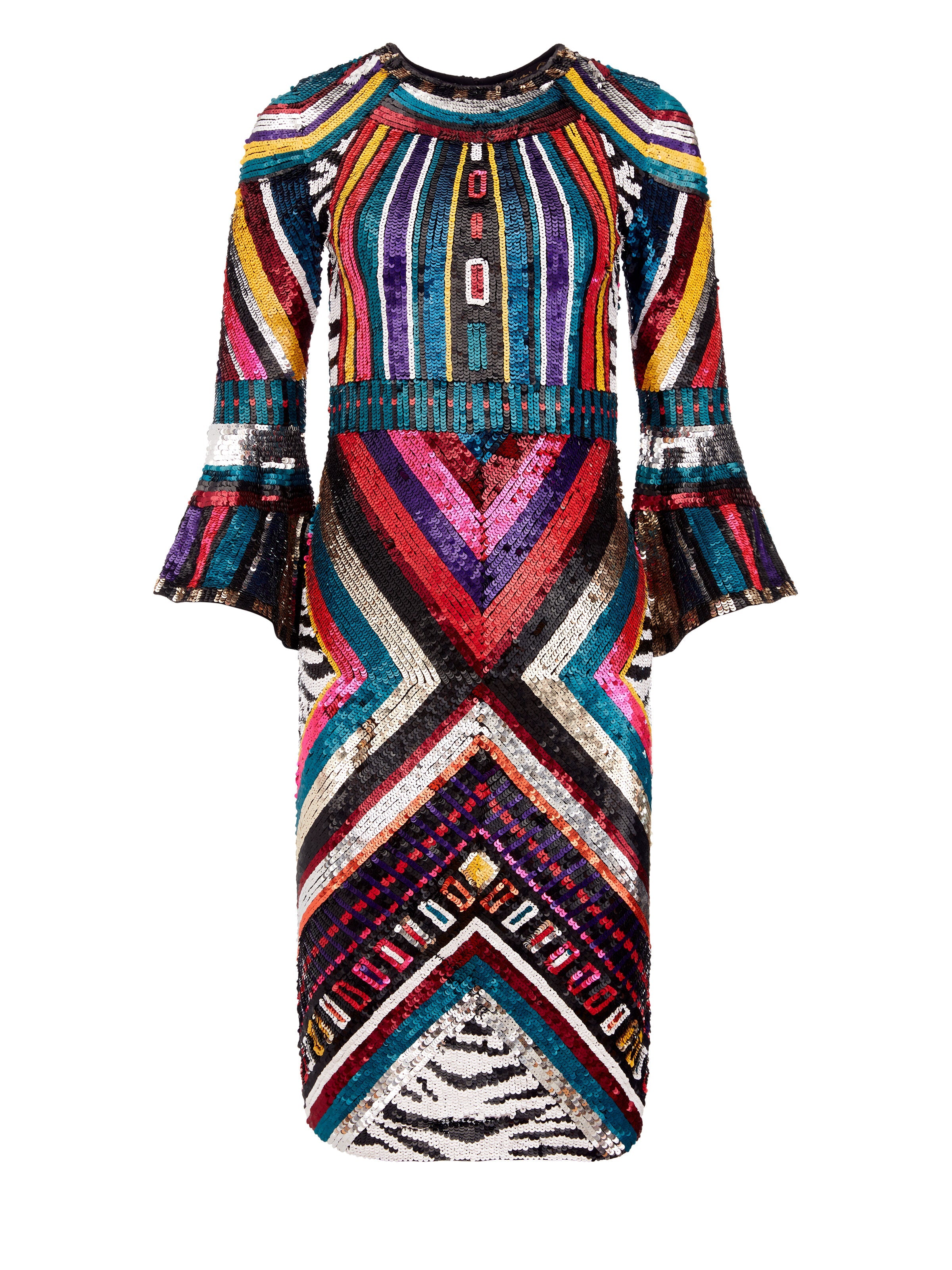 JAE SEQUIN MIDI GOWN-MULTI-ALICE + OLIVIA
