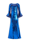 JAE SEQUIN GOWN-ULTRAMARINE-ALICE + OLIVIA