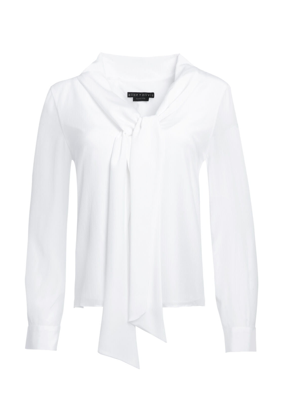 ARIE TIE NECK TOP-ALICE + OLIVIA