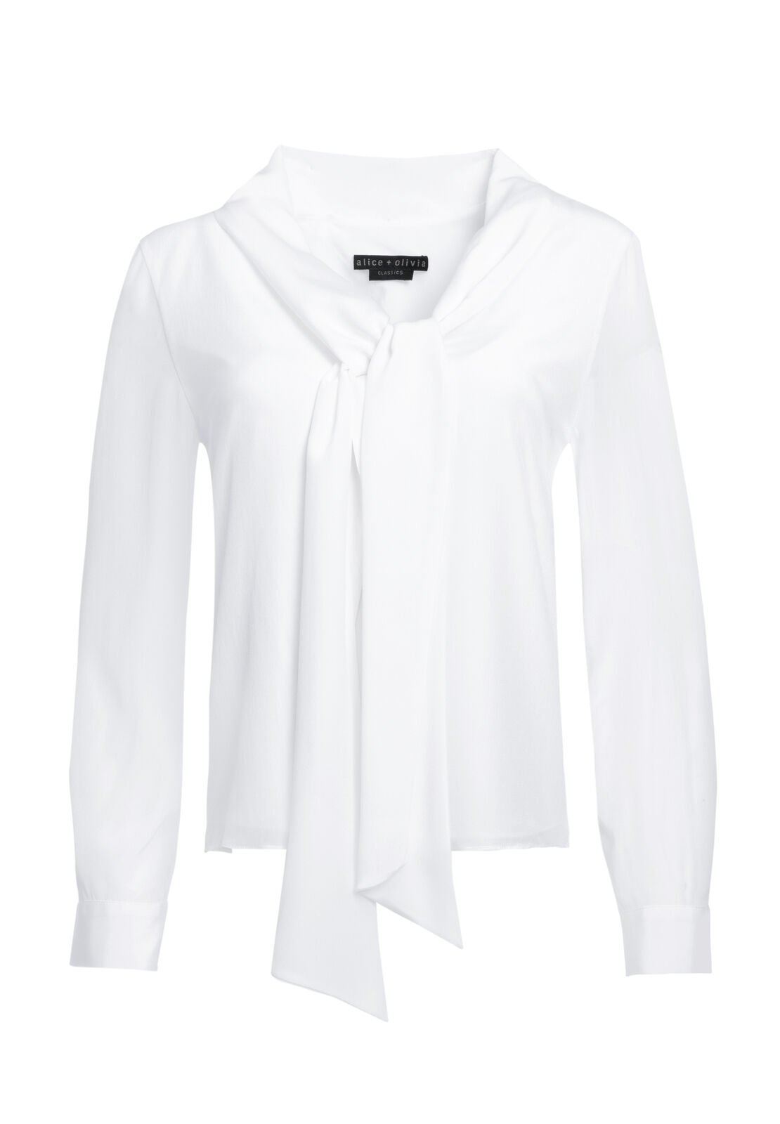 ARIE TIE NECK TOP-ALICE + OLIVIA
