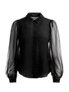 ROANNE BLSN SLV BUTTON DOWN-ALICE + OLIVIA