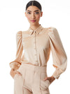 NADINE PUFF SLEEVE BUTTON DOWN-ALICE + OLIVIA
