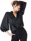 COSIMA BUTTON DOWN BLOUSE-ALICE + OLIVIA