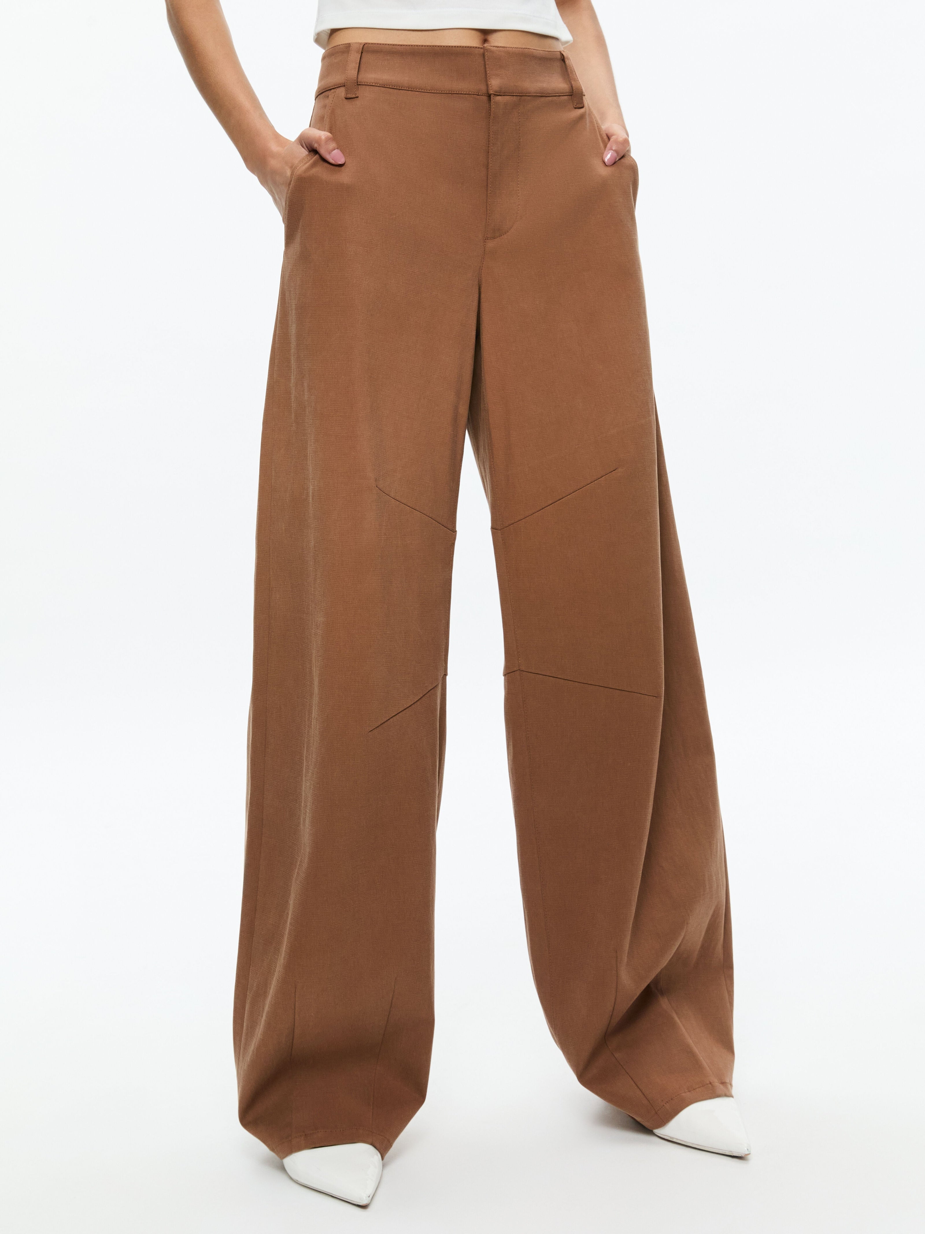 PORTER LR BALLOON TROUSER-CAMEL-ALICE + OLIVIA
