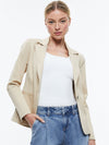 MACEY CHINO FITTED NOTCH COLLAR BLAZER-LATTE-ALICE + OLIVIA
