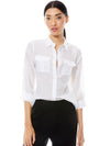 WILLA CARGO POCKET TOP-ALICE + OLIVIA