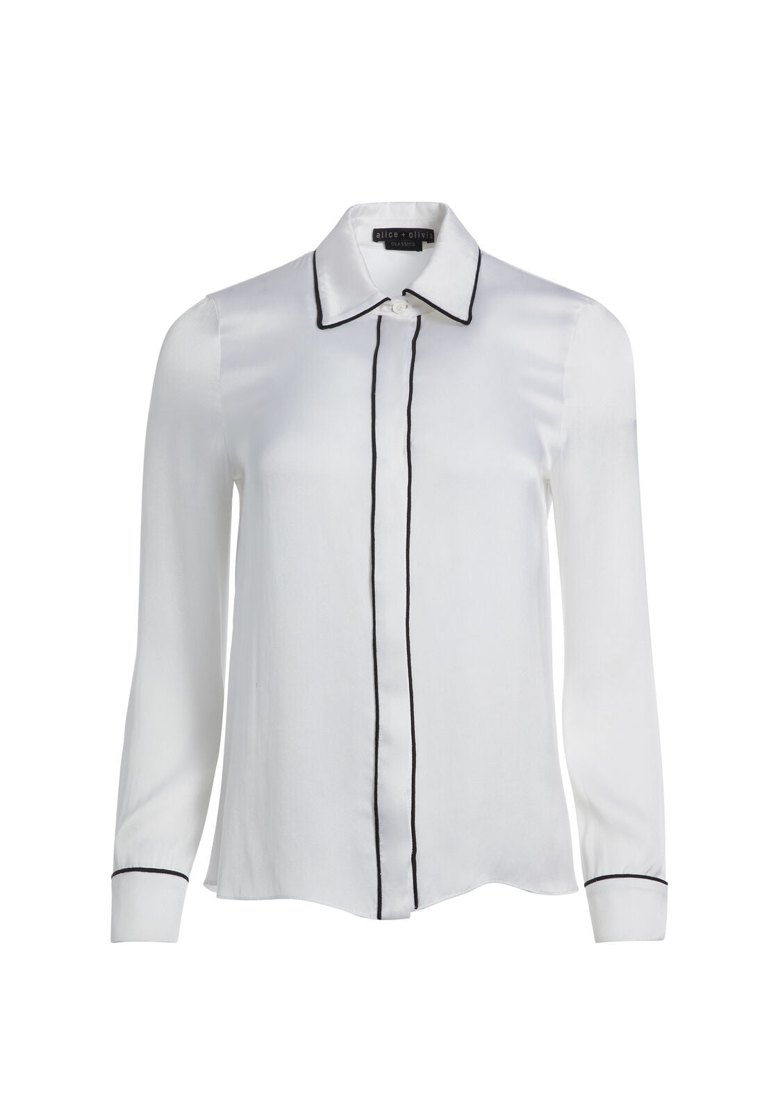 WILLA FEMINIST PLACKET TOP-ALICE + OLIVIA