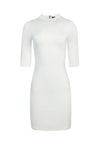 DELORA FITTED MOCK NECK MINI DRESS-ALICE + OLIVIA