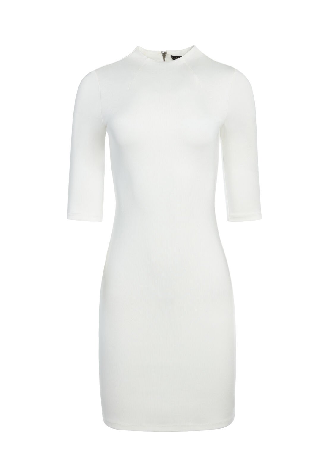 DELORA FITTED MOCK NECK MINI DRESS-ALICE + OLIVIA