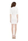 DELORA FITTED MOCK NECK MINI DRESS-ALICE + OLIVIA