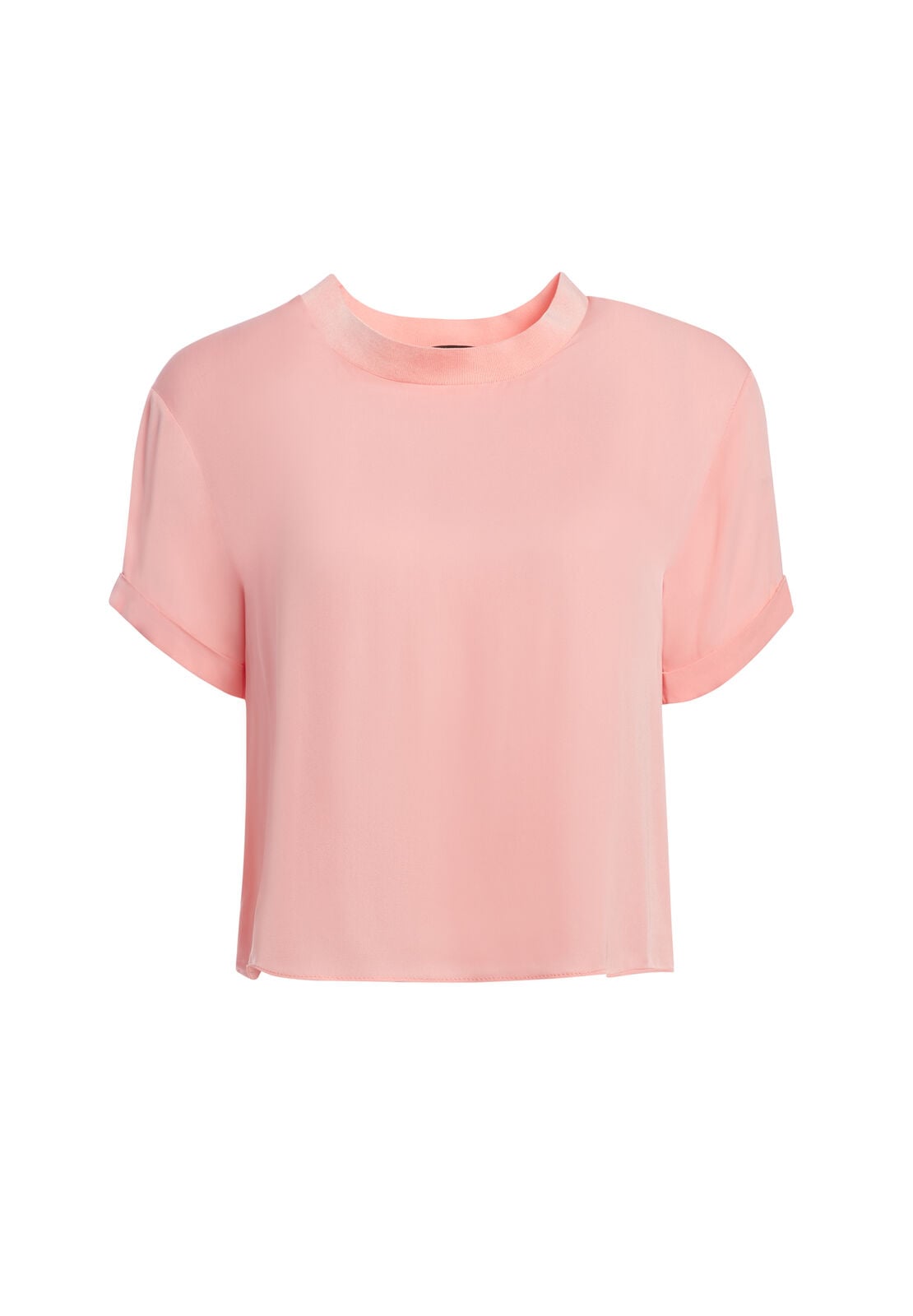 JANN ROLL SLEEVE BOXY TEE-ALICE + OLIVIA