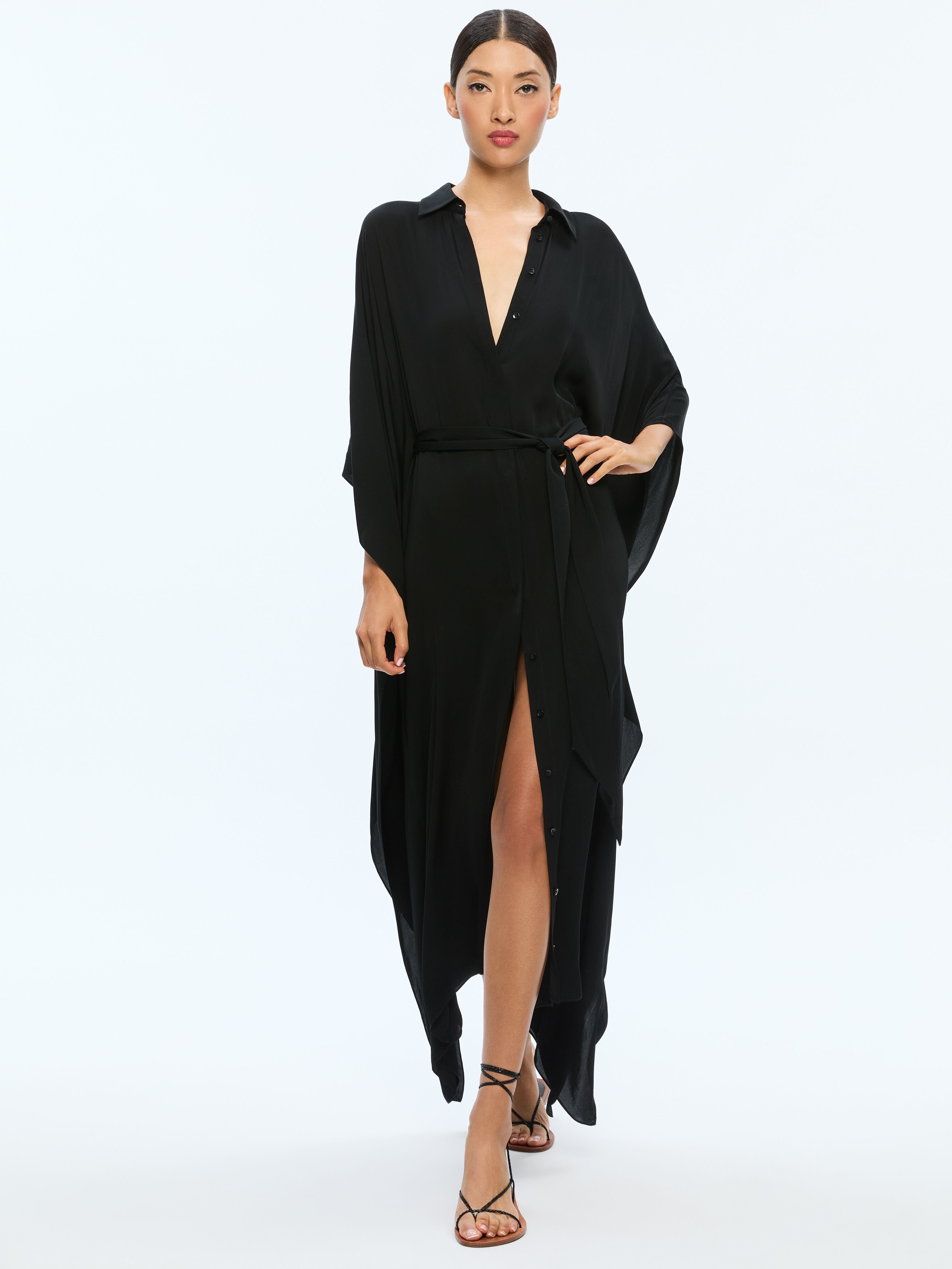 DEANNE MIDI SHIRTDRESS WITH BELT