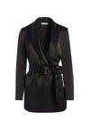 WHEATON SHAWL COLLAR WRAP BLAZER-Black-ALICE + OLIVIA