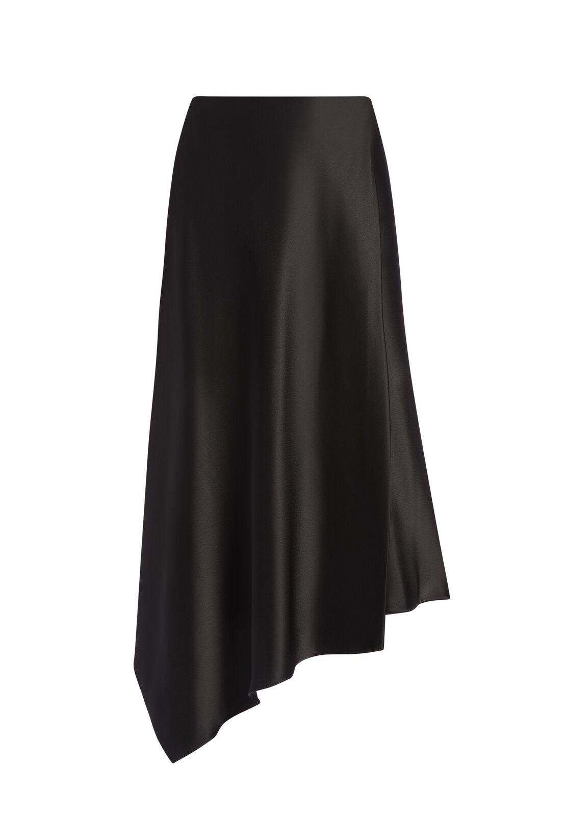 JAYLA DRAPE SLIT MIDI SKIRT