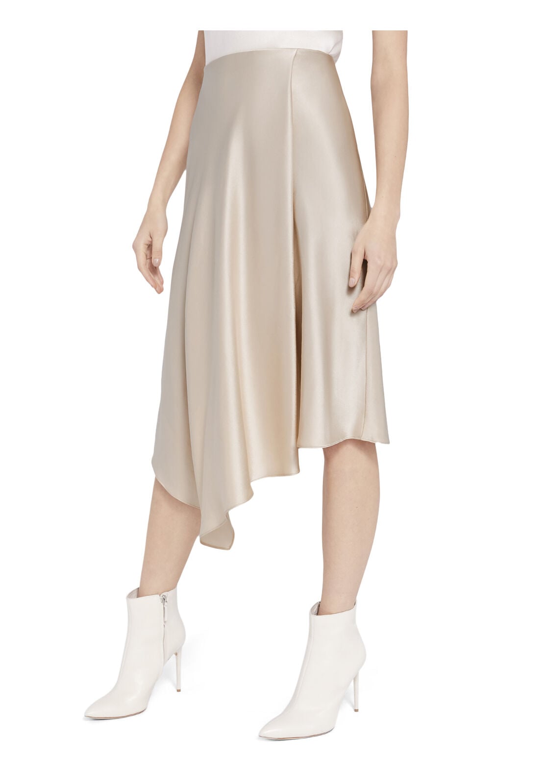 JAYLA DRAPE SLIT MIDI SKIRT-ALICE + OLIVIA