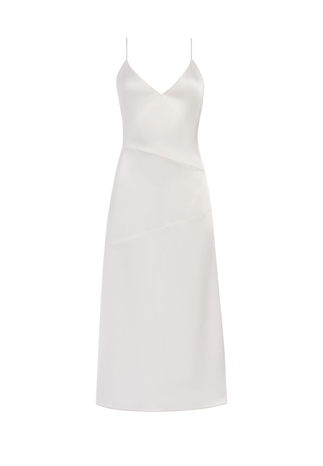 KAYLA SEAMED SLIP MIDI DRESS-ALICE + OLIVIA