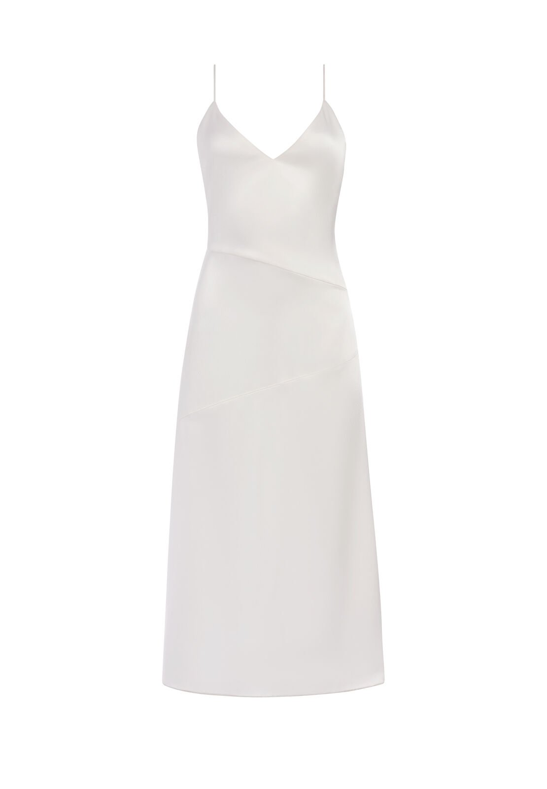 KAYLA SEAMED SLIP MIDI DRESS-ALICE + OLIVIA