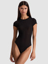 HOTTIE SHORT SLEEVE BODYSUIT-ALICE + OLIVIA