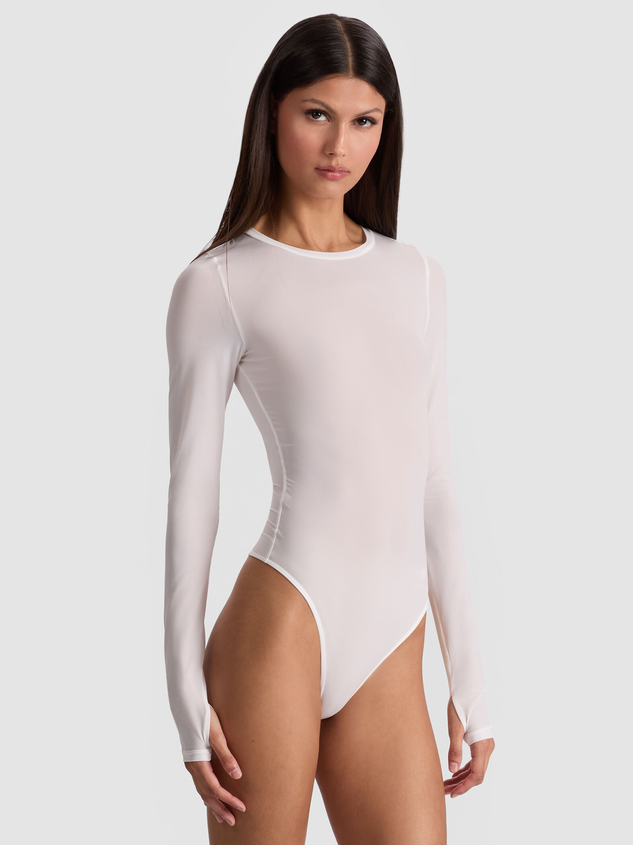 HOTTIE LONG SLEEVE BODYSUIT-ALICE + OLIVIA
