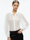 ROANNE SHEER BLOUSE-Black-ALICE + OLIVIA